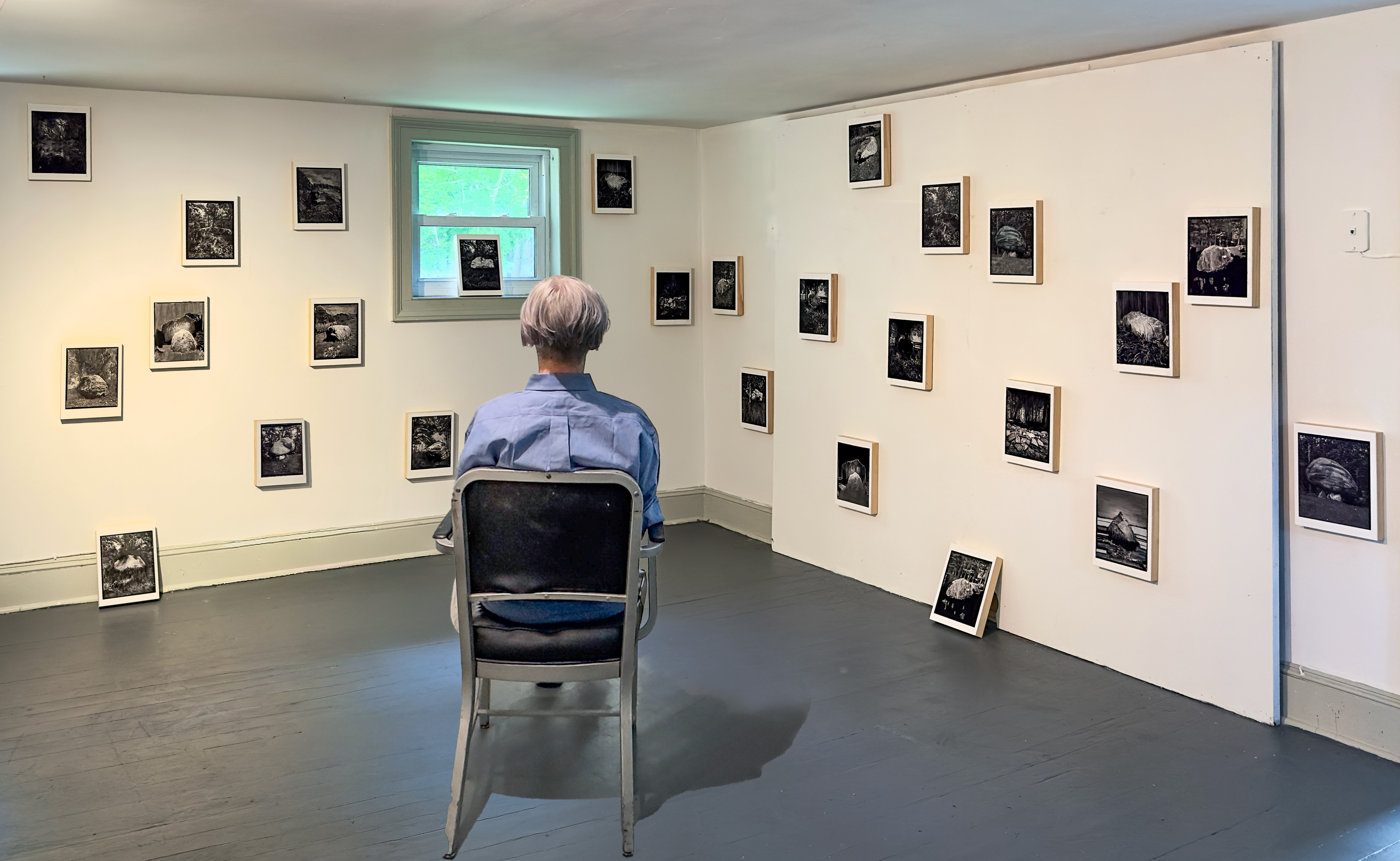 Installation view of Pinhole Rocks